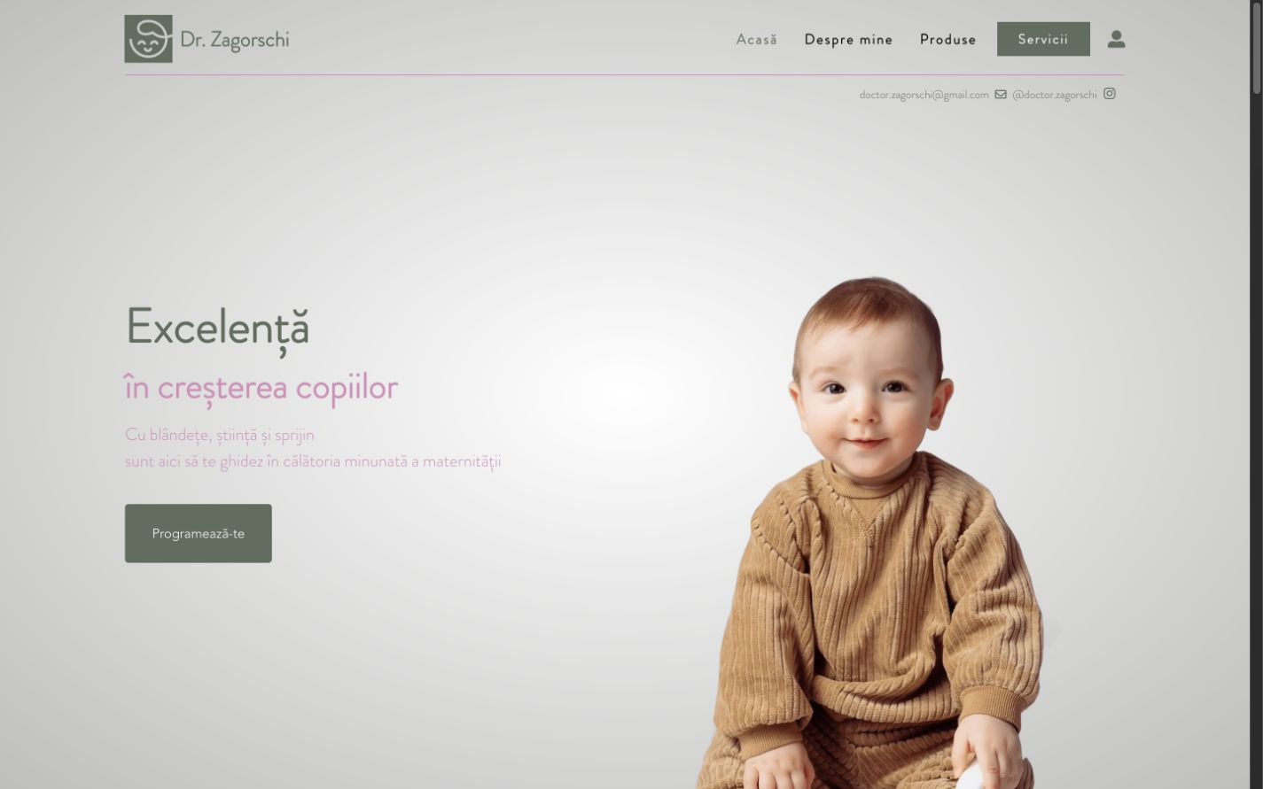 Preview of the Dr. Zagorschi website